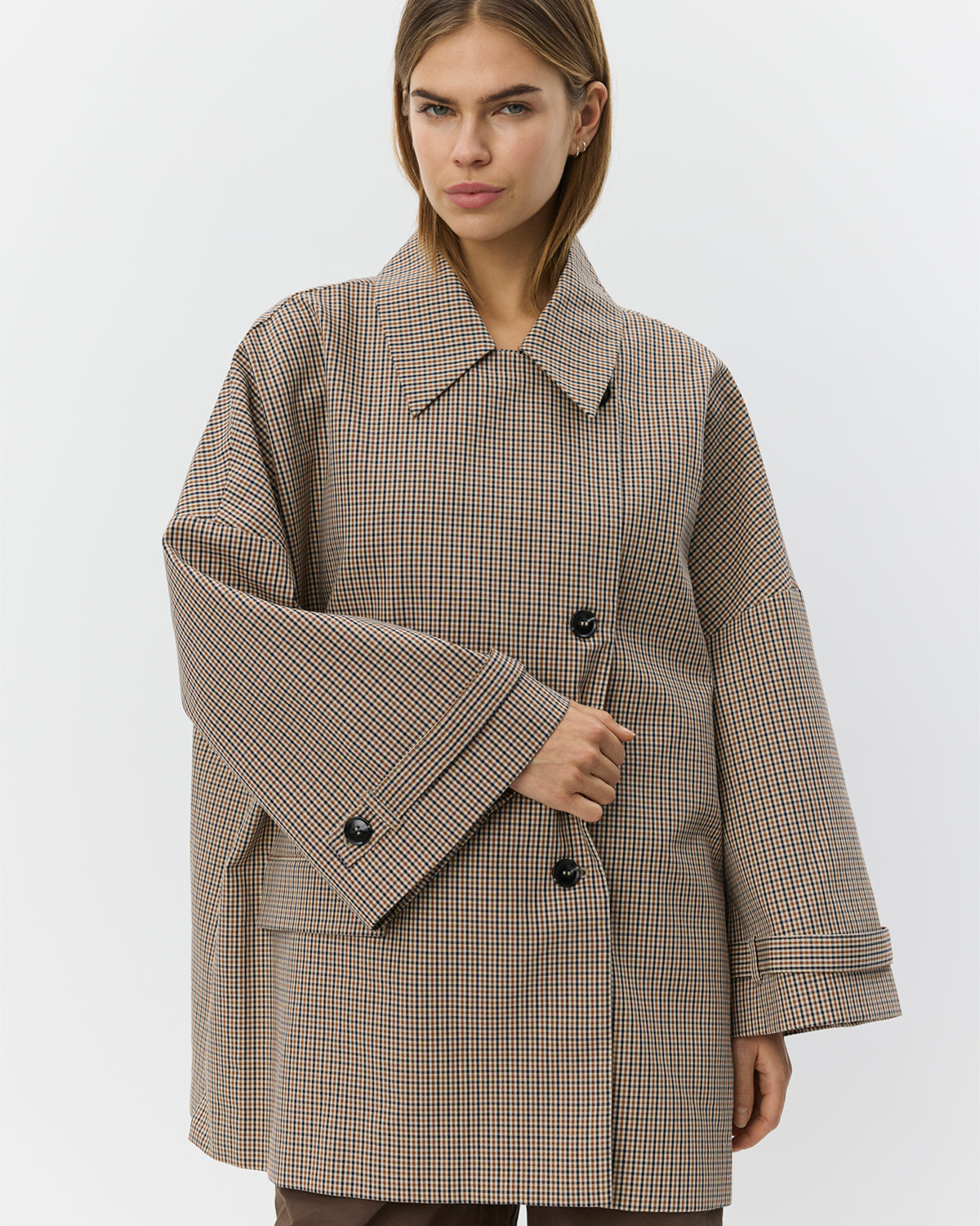 ジャケット・アウター unused 18aw check coat us1462 SELINASW OVERSIZE CHECK JACKET Jakke - 9064 Check | Sofie Schnoor