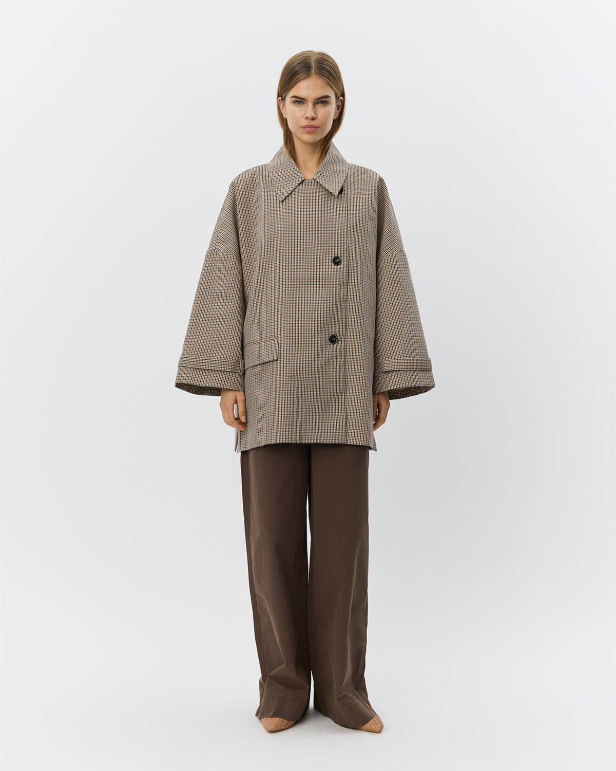 SELINASW OVERSIZE CHECK JACKET Jakke - 9064 Check | Sofie Schnoor