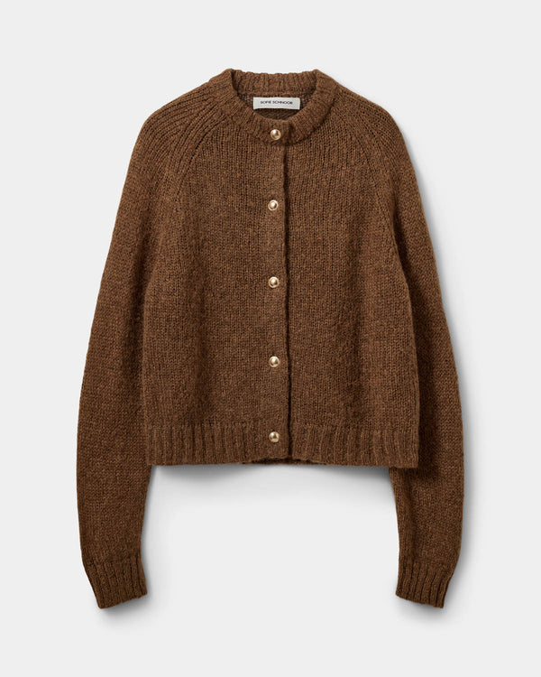 Sofie Schnoor WOMEN SELMASW STRIK CARDIGAN Cardigan 7164 Maple Brown