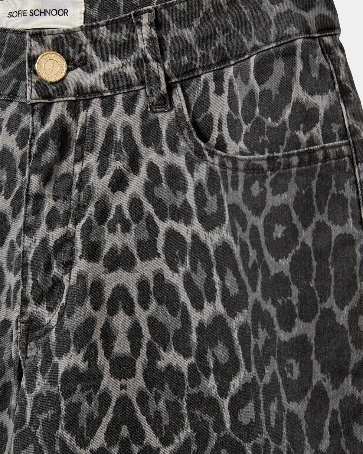Sofie Schnoor WOMEN SIENNASW LEOPARD TROUSERS Trousers 9085 Grey leopard