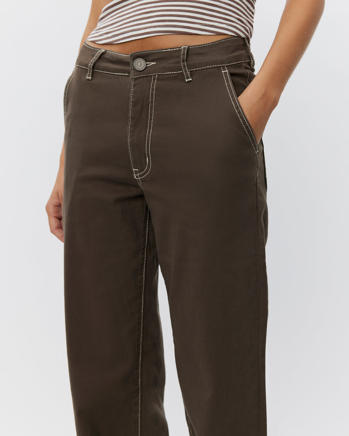 Sofie Schnoor WOMEN SIENNASW TROUSERS Trousers 7025 Dark brown