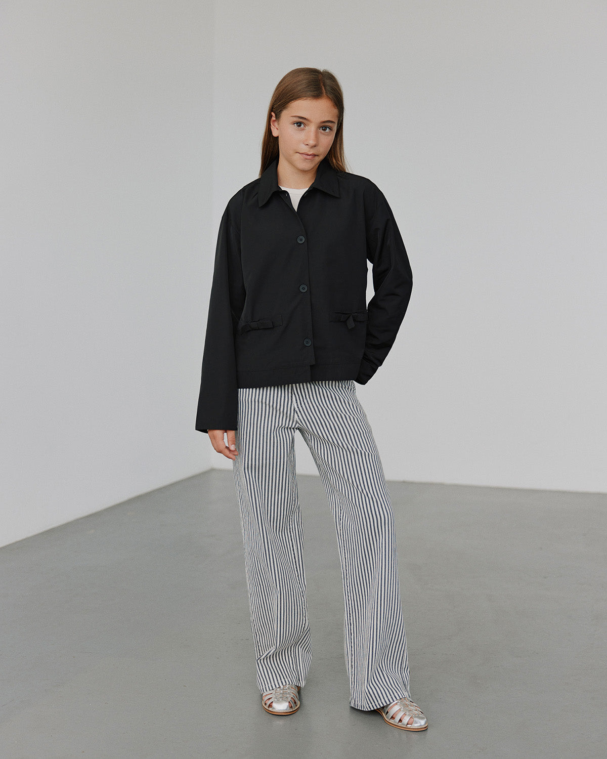 Sofie Schnoor YOUNG SIENNASY TROUSERS Trousers 1017 Black striped