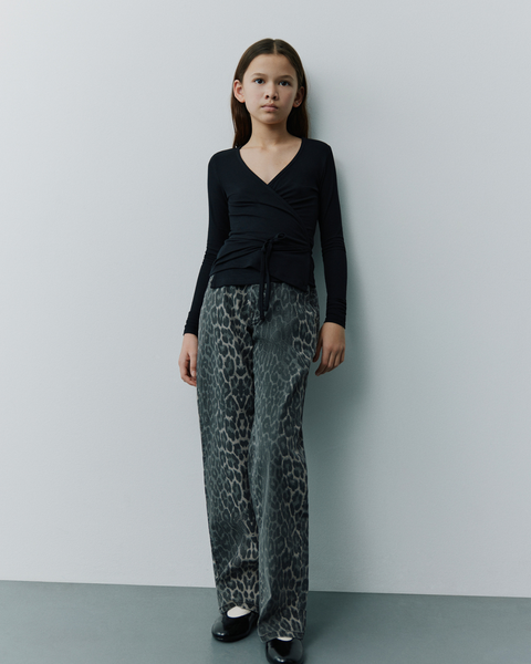 SIENNASY TROUSERS Trousers - 9085 Grey leopard | Sofie Schnoor