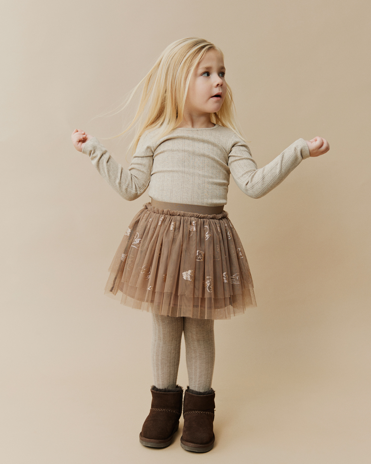 Sofie Schnoor KIDS SIGGYSK SKIRT Skirt 7125 Brown