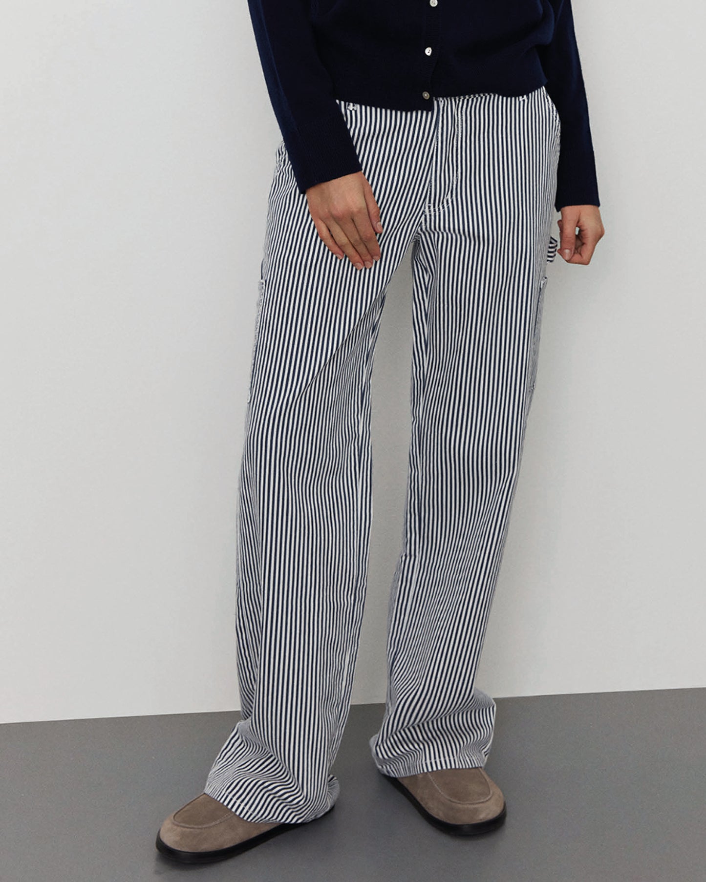 SNOS250-Trousers-Dark Blue striped