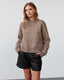 SNOS415-Sweater-Brown melange