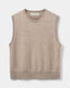 SNOS551-Vest-Brown melange