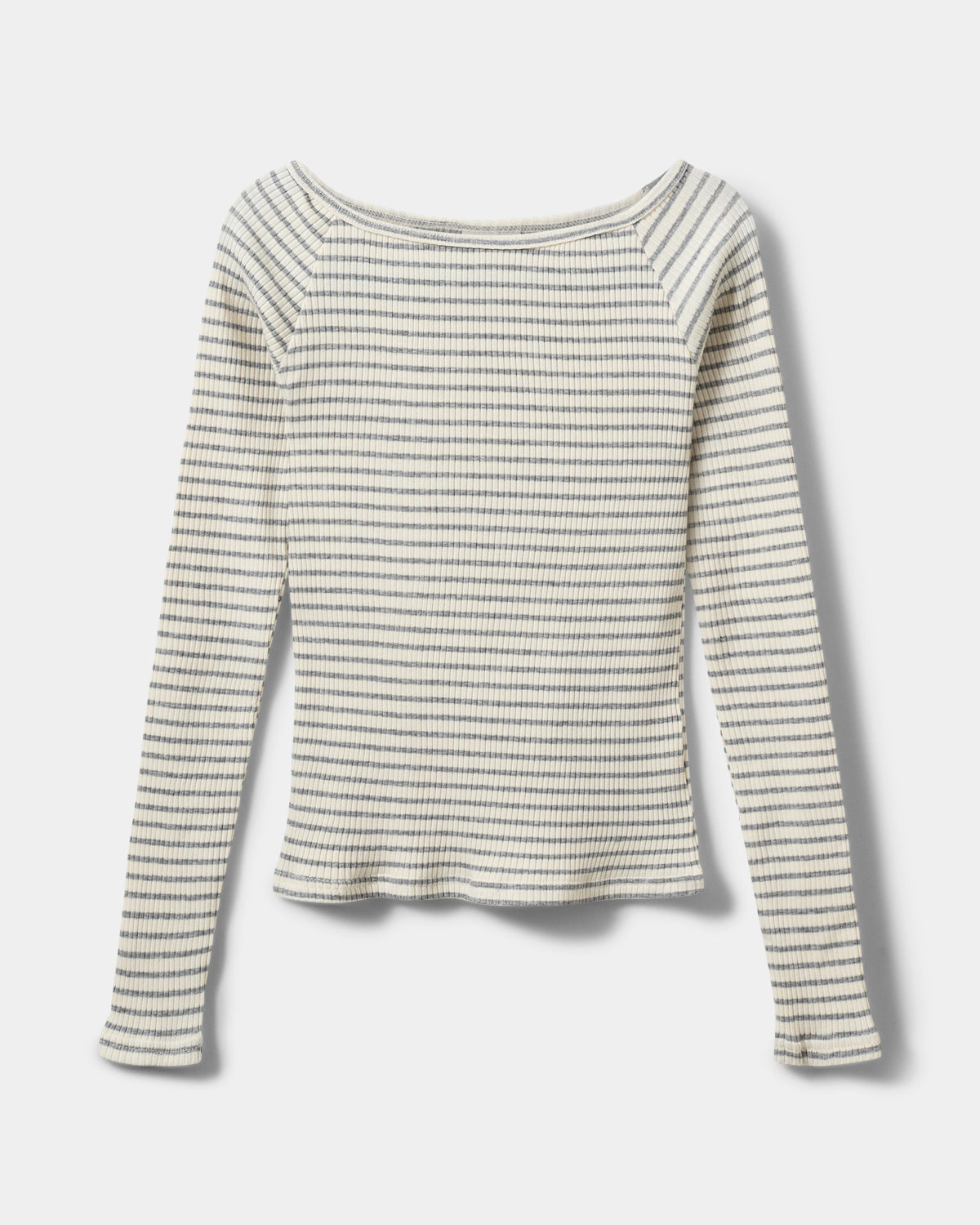 Sofie Schnoor YOUNG SOMASY T-SHIRT T-shirt lang ærmet 8048 Grey Striped