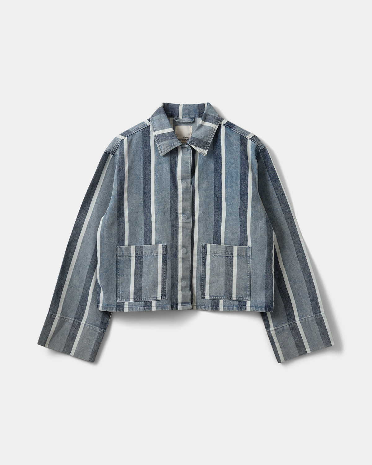 Sofie Schnoor WOMEN TAZASW STRIPET DENIM JAKKE Jakke 5127 Blue&White Denim Stripe