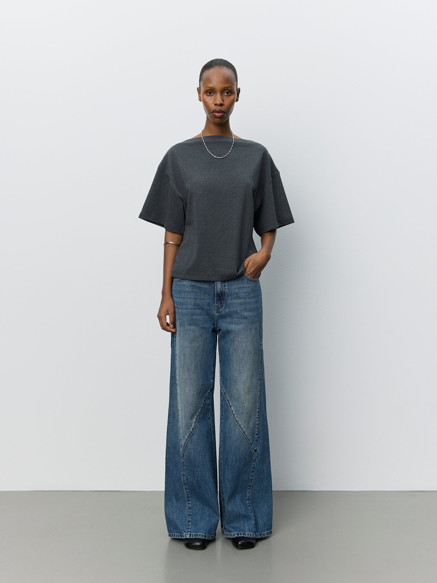 Sofie Schnoor WOMEN TEASW T-SHIRT T-shirt 8011 Dark grey melange