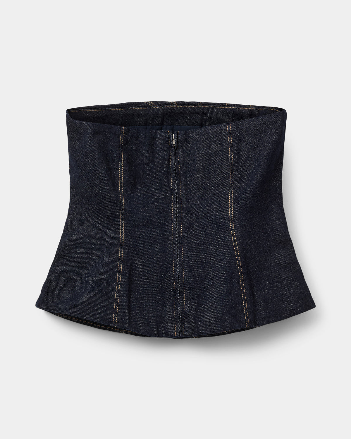 TILLESW RAW DENIM CORSET TOP Top - 5090 Dark denim blue | Sofie