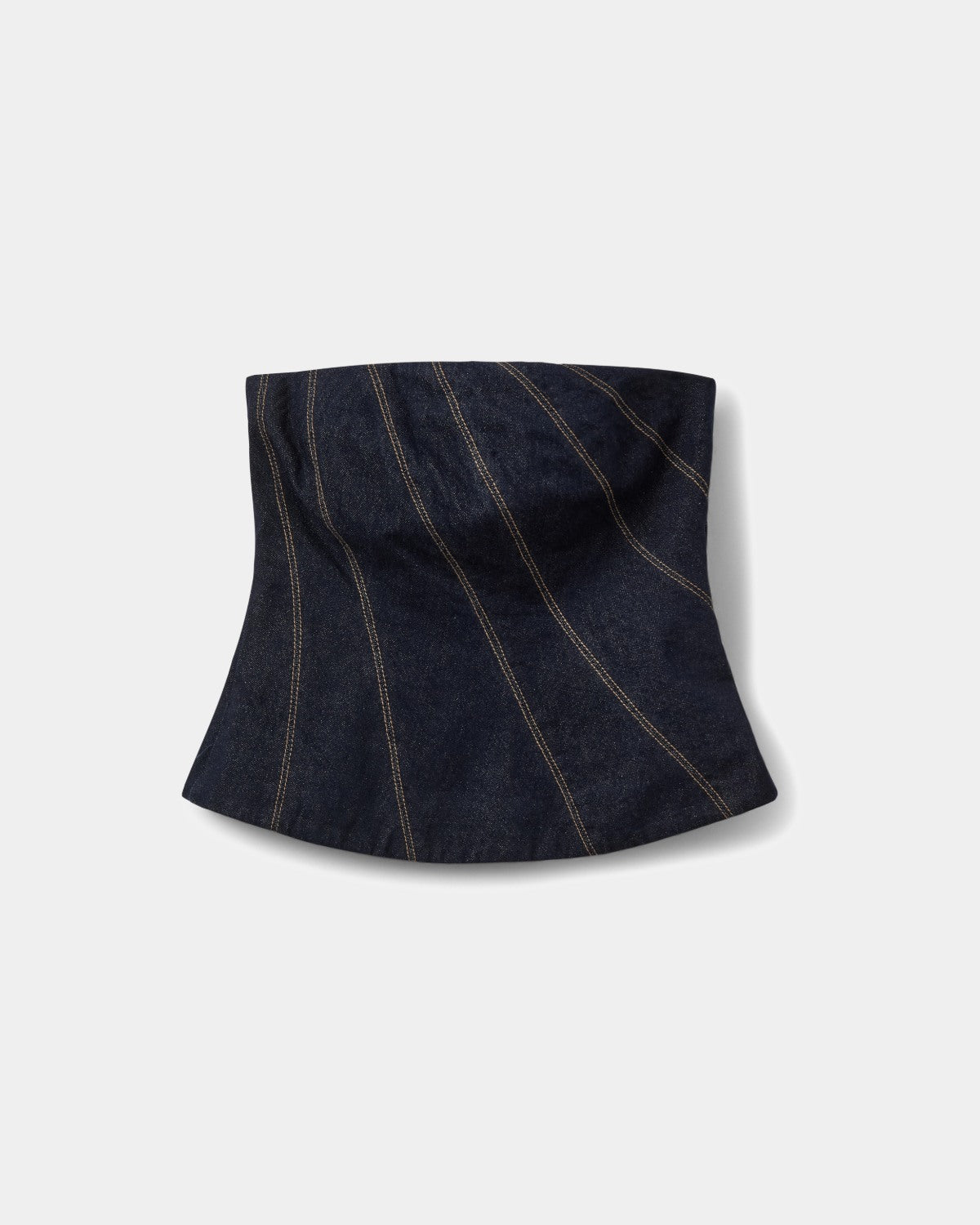 Sofie Schnoor WOMEN TILLESW RÅ DENIM KORSET TOP Top 5090 Dark denim blue
