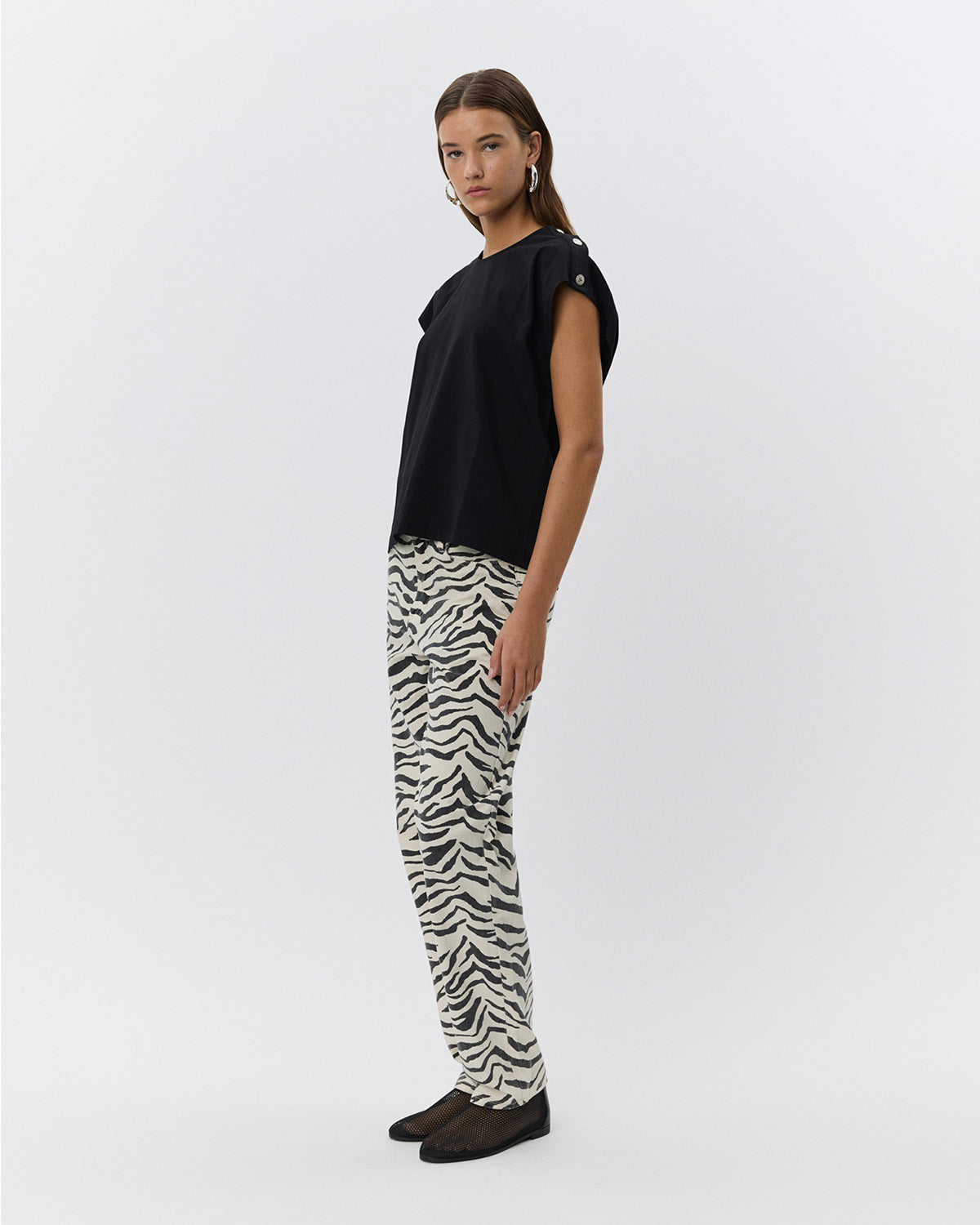 Sofie Schnoor WOMEN TOKYOSW ZEBRA JEANS Jeans 2026 Light yellow
