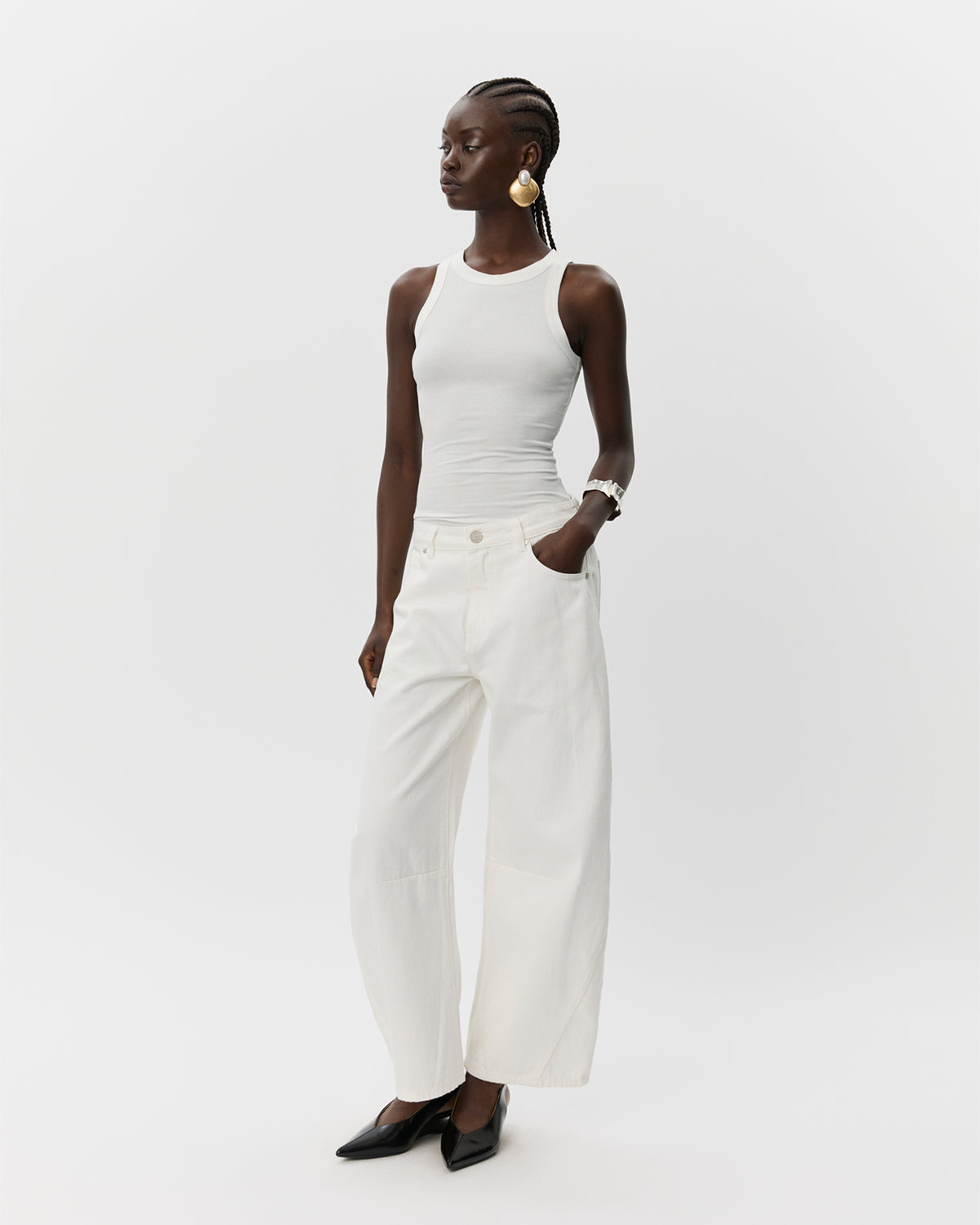 Sofie Schnoor WOMEN TOMARSW TROUSERS Jeans 0108 Off White