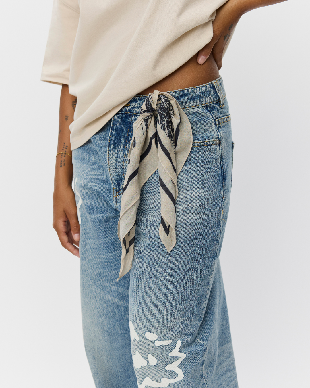 Sofie Schnoor WOMEN TOVESW TØRKLÆDE Tørklæde 7146 Fog