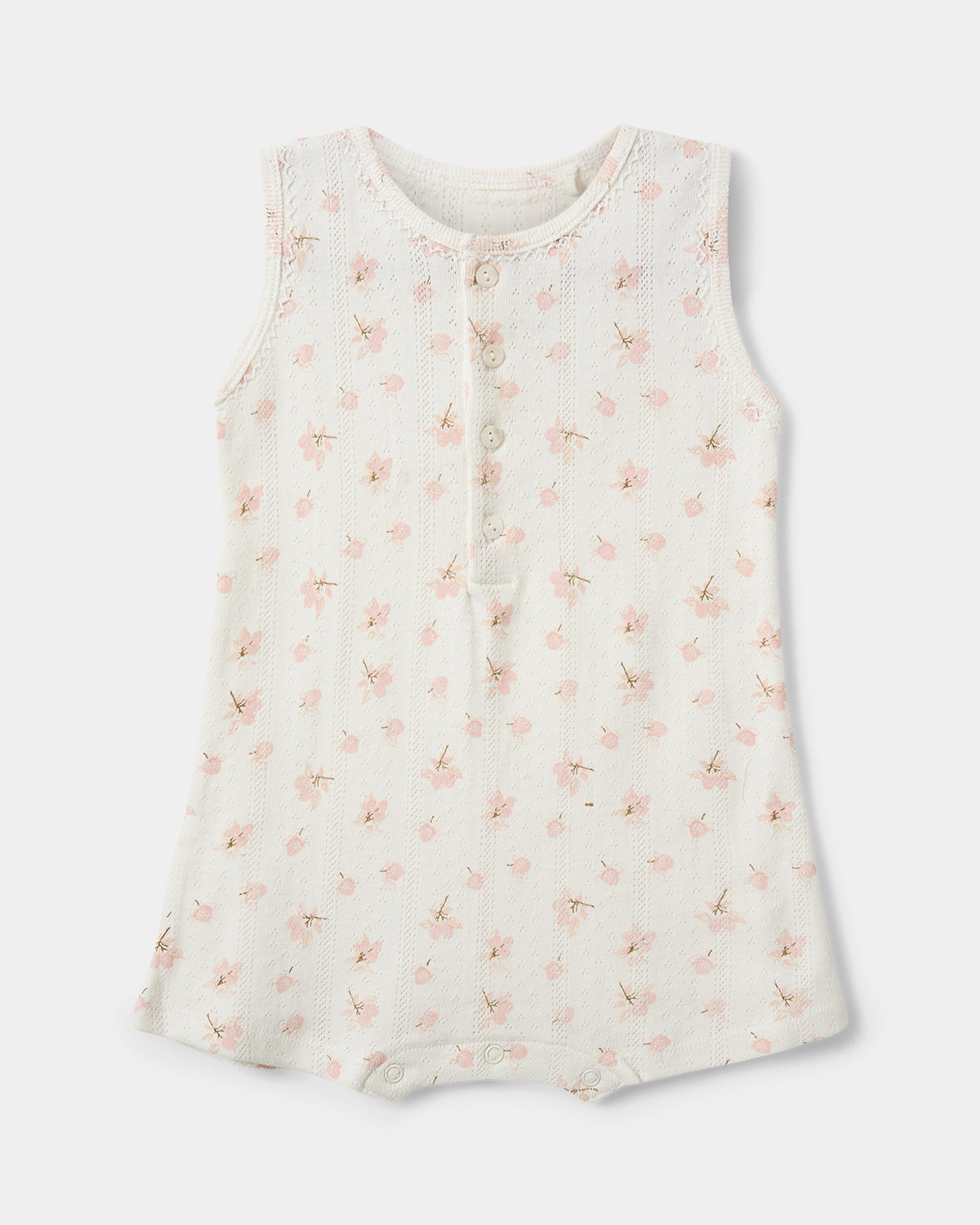 Sofie Schnoor KIDS TineKB Buksedragt Jumpsuit 9139 Off White - Light Pink