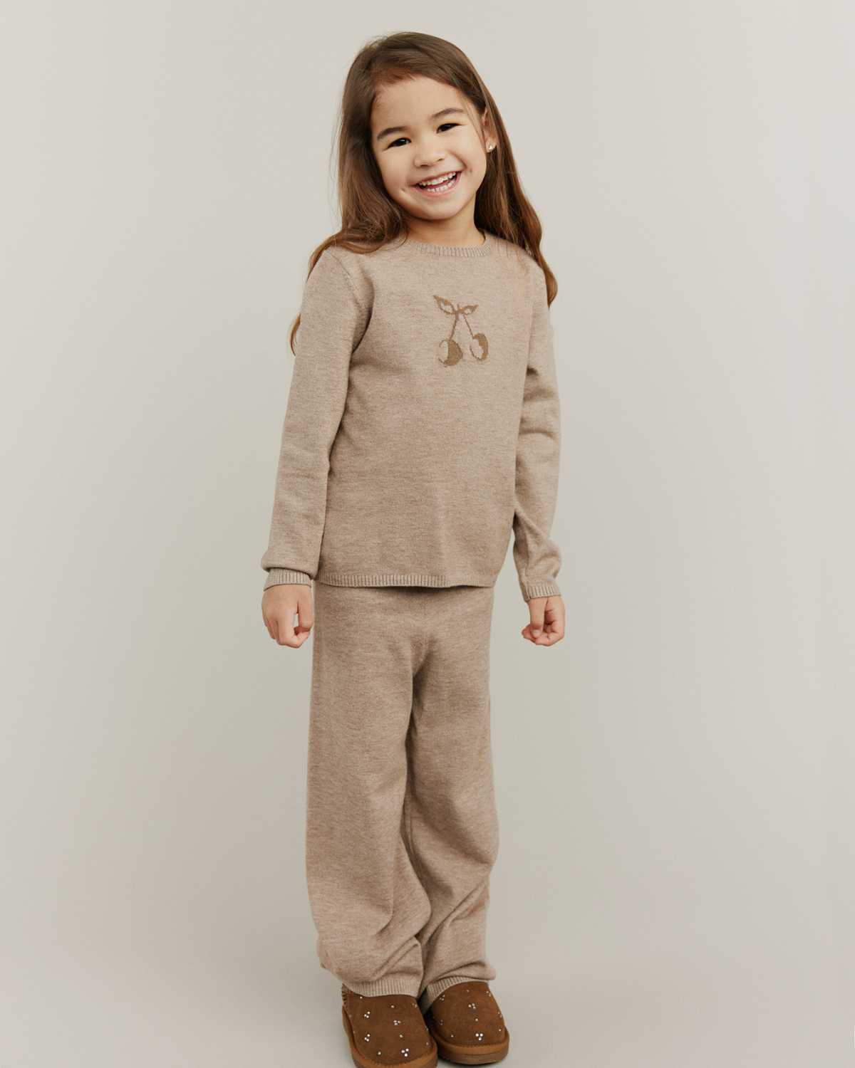 Sofie Schnoor KIDS URSASK KNIT Knit 7071 Brown melange