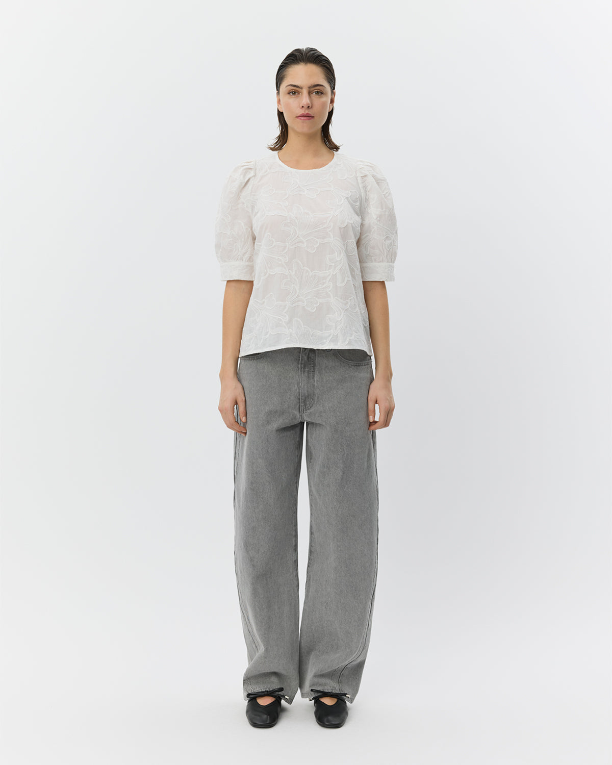 Sofie Schnoor WOMEN VALENCIASW TAPERED JEANS Jeans 8052 Stone Grey