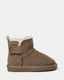 VALESK TEDDY BOOT - Dark sand