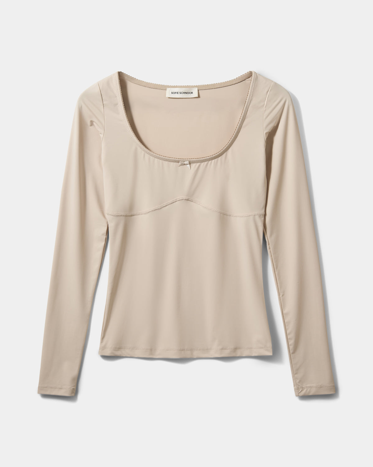 Sofie Schnoor WOMEN VICTORIASW LANGÆRMET T-SHIRT T-shirt lang ærmet 7105 Light Sand