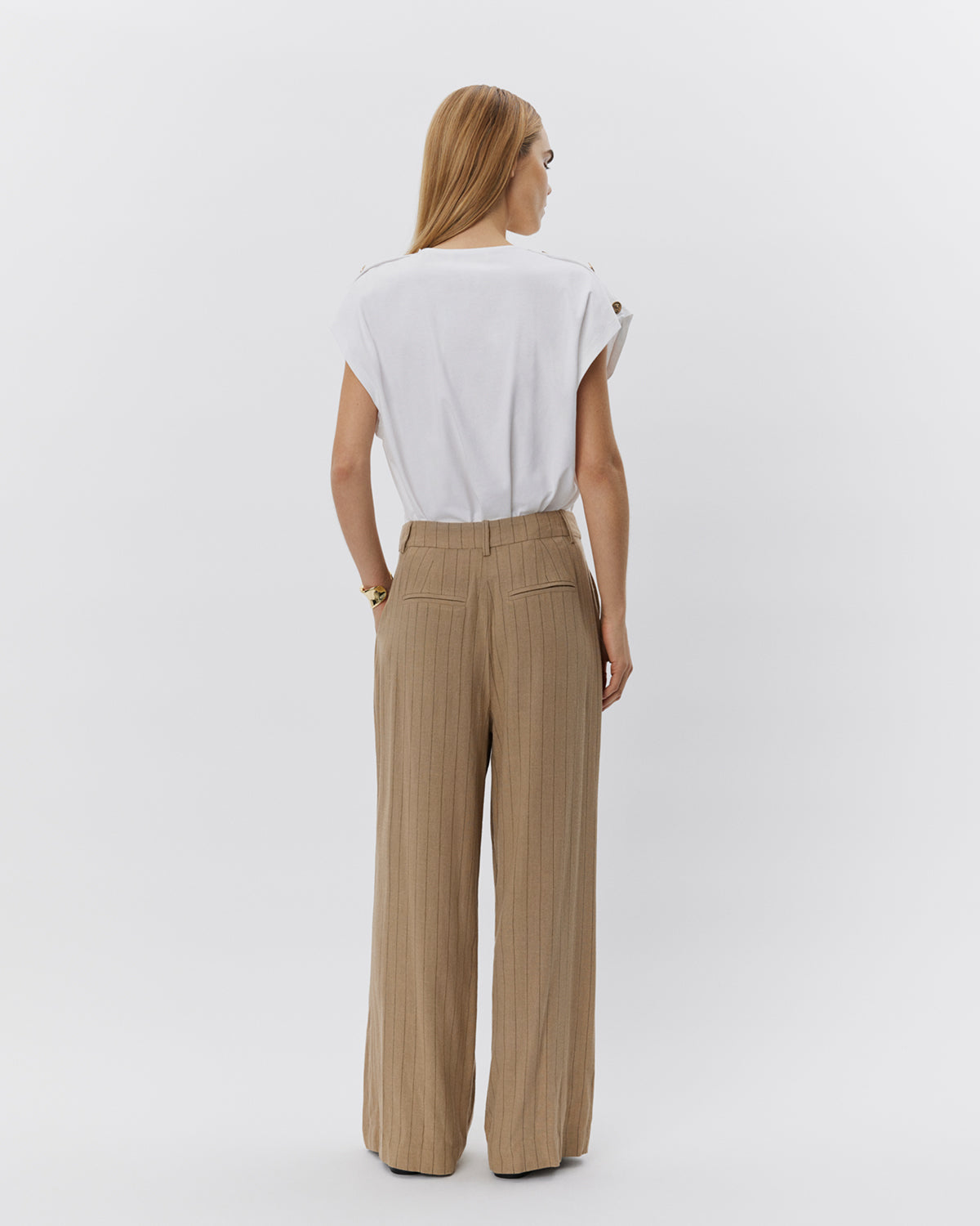 Sofie Schnoor WOMEN VIVASW TROUSERS Trousers 7118 Light Brown Striped