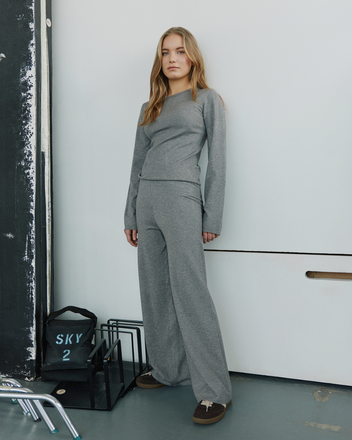 Sofie Schnoor YOUNG VIVOSY STRIK Strik 8000 Grey Melange