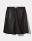 VOKSESW LEATHER SHORTS - Black