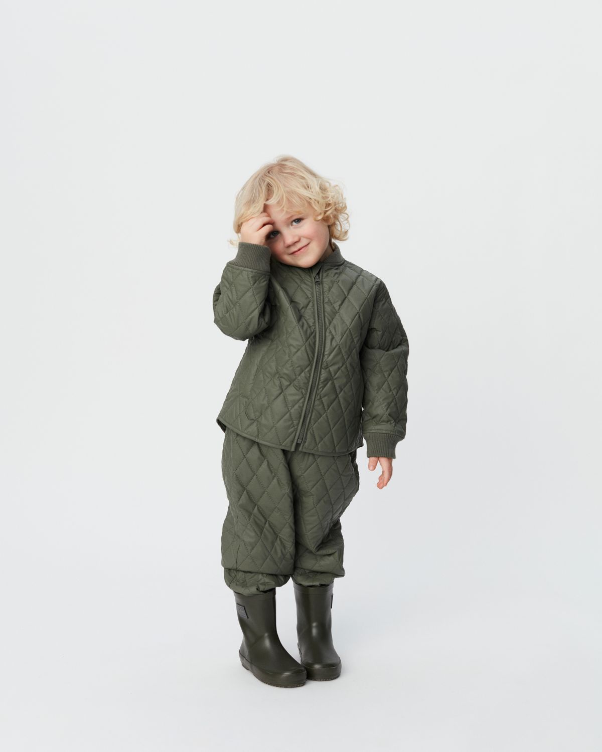 Sofie Schnoor KIDS WILLIAMSK THERMO SET THERMO SET 3061 Army Green