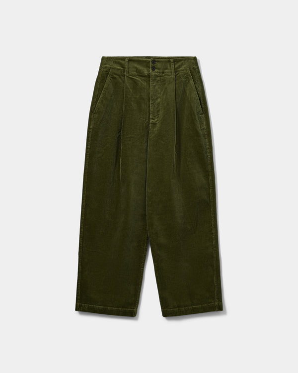 Sofie Schnoor WOMEN WORASW BAGGY FLØJLSBUKSER Buks 3030 Olive green