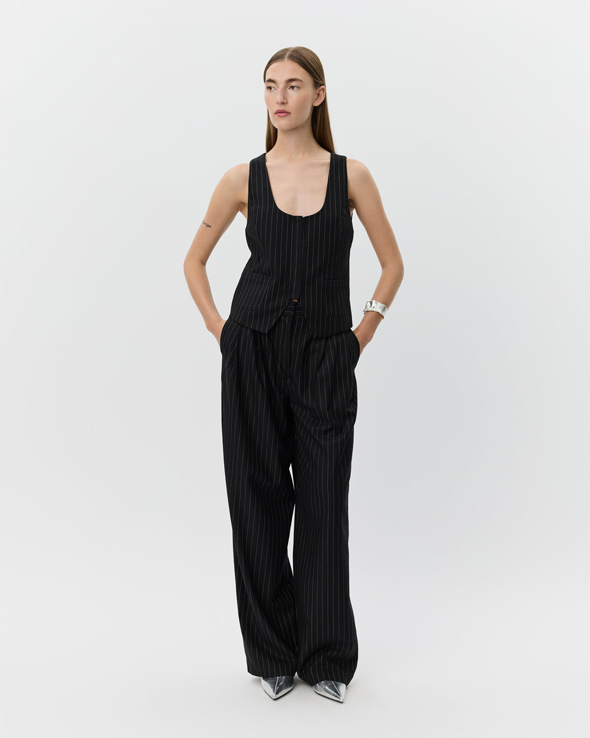 Sofie Schnoor WOMEN YOKOSW VEST Vest 0139 White Black striped