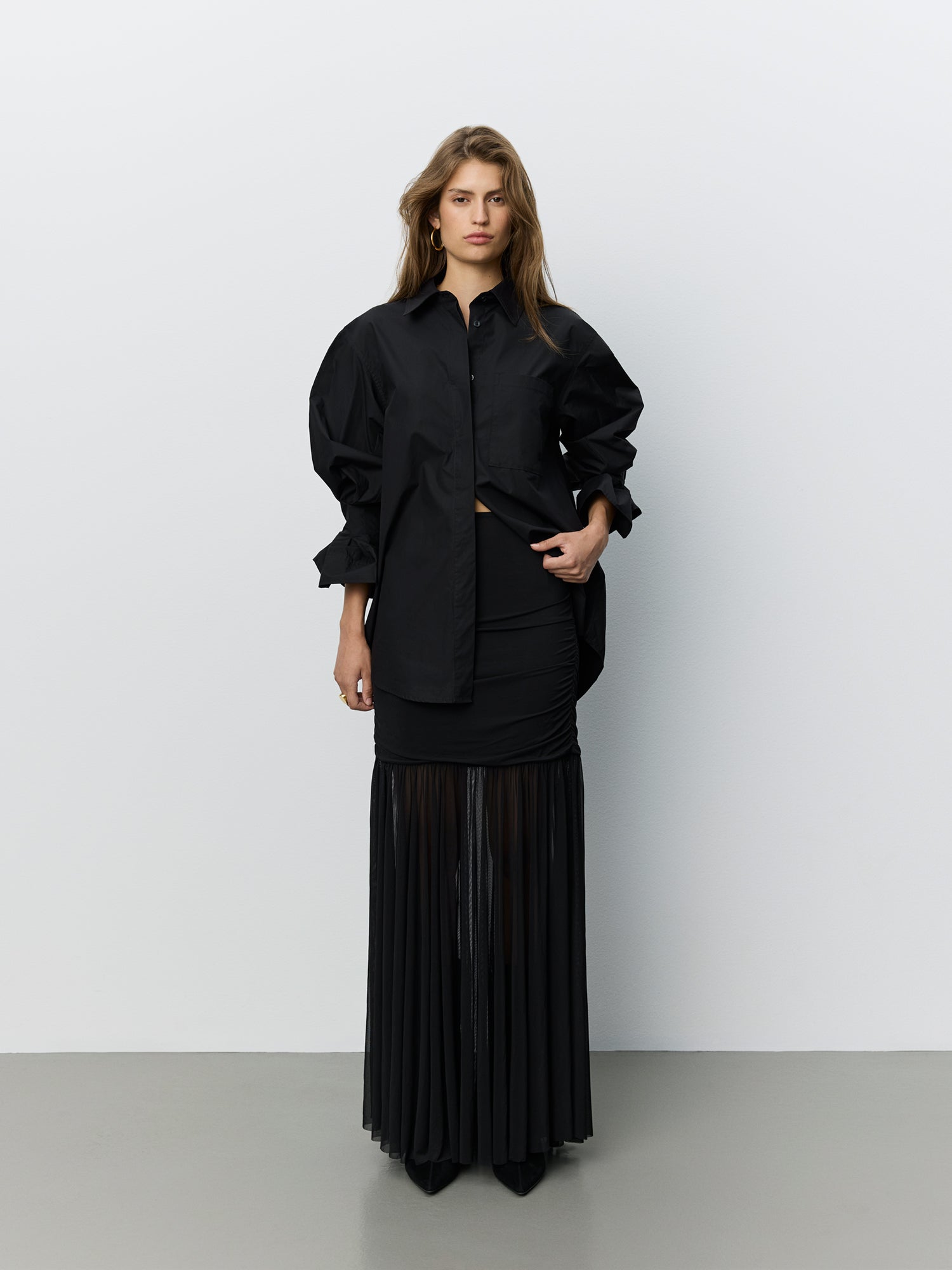 Sofie Schnoor WOMEN ZISSASW MESH NEDERDEL Nederdel 1000 Black