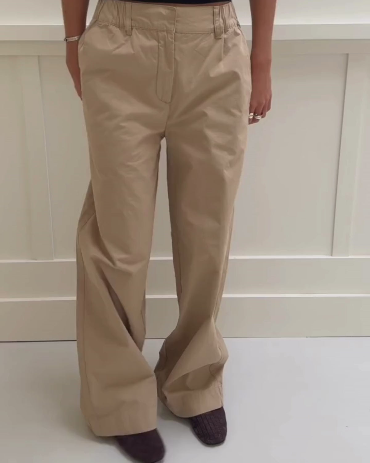 Sofie Schnoor WOMEN REINESW TROUSERS Trousers 7042 Dark sand