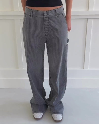 Sofie Schnoor WOMEN EMILYSW TROUSERS Trousers 1021 Black thin stripe