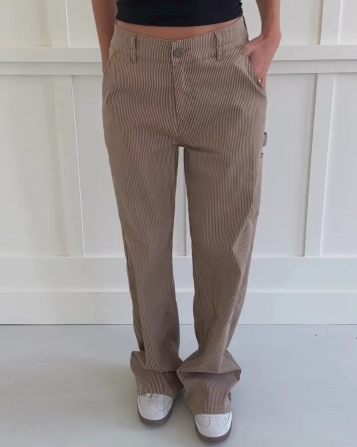 Sofie Schnoor WOMEN EMILYSW TROUSERS Trousers 9132 Brown thin stripe