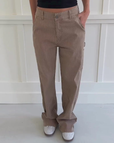Sofie Schnoor WOMEN EMILYSW TROUSERS Trousers 9132 Brown thin stripe