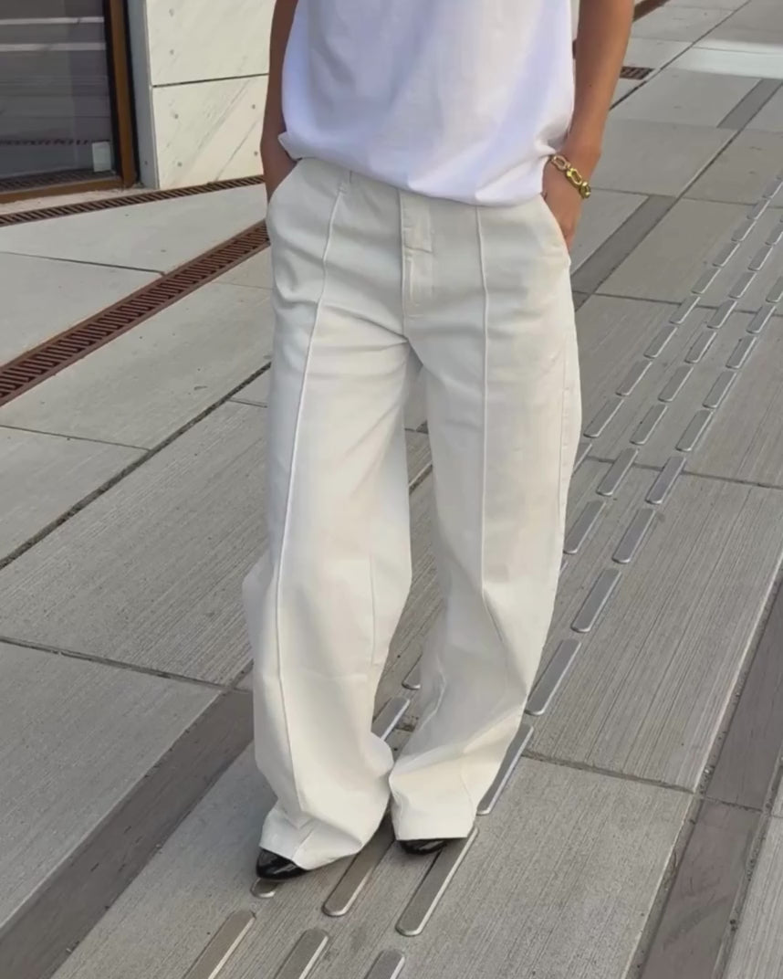 CARISW MID JEANS Jeans - 0101 Off white | Sofie Schnoor